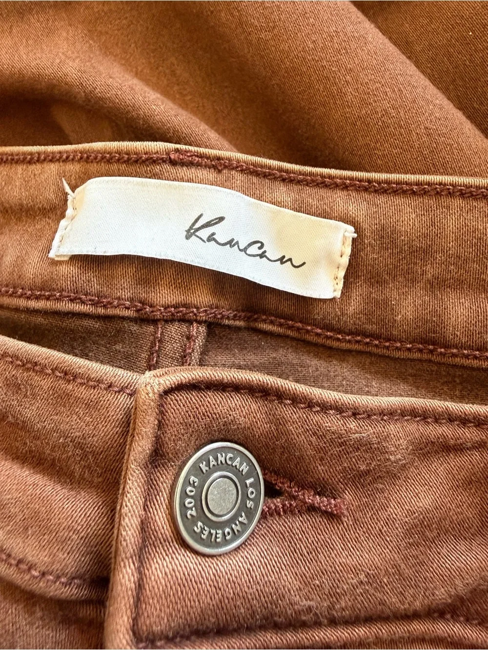 KanCan, size 14, brown flare jeans